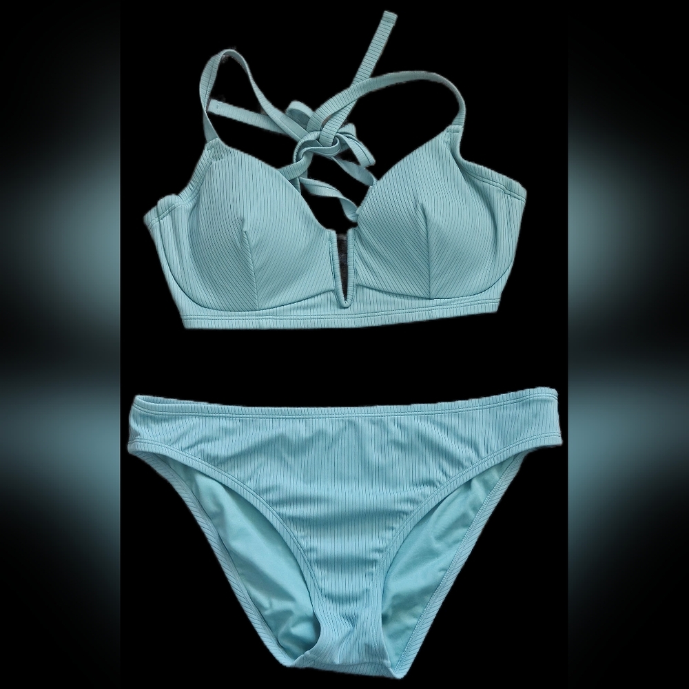 Shade & Shore Aqua Bikini Set